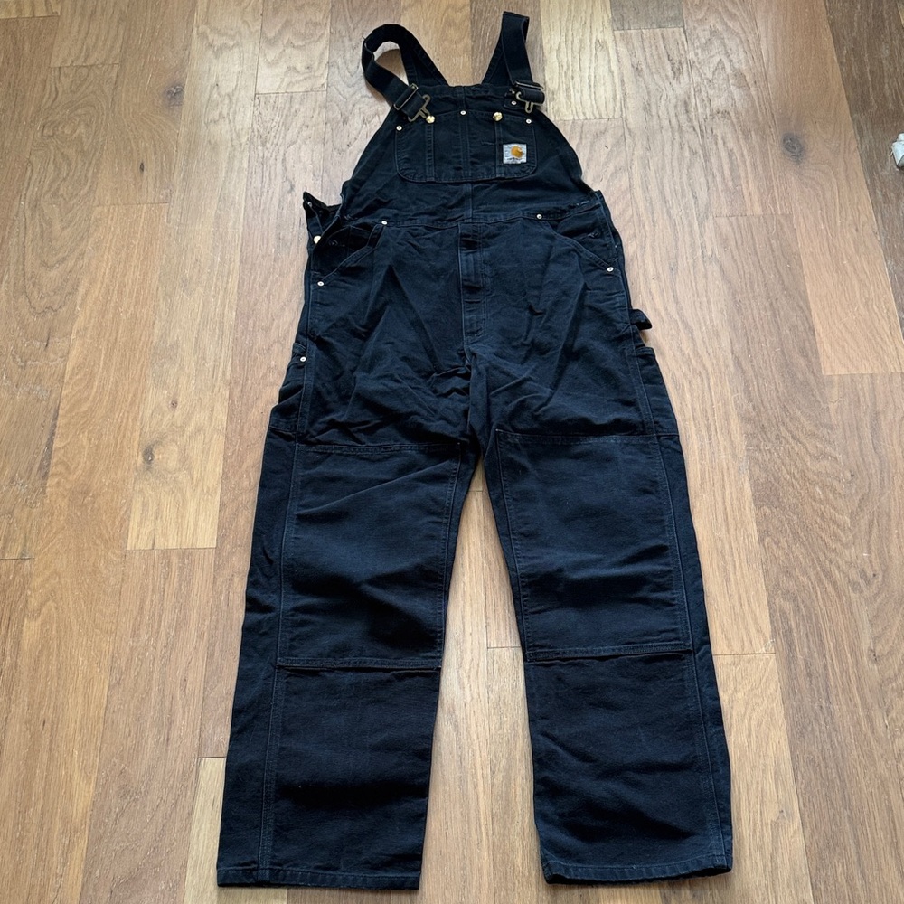 Carhartt Black Denim Overalls